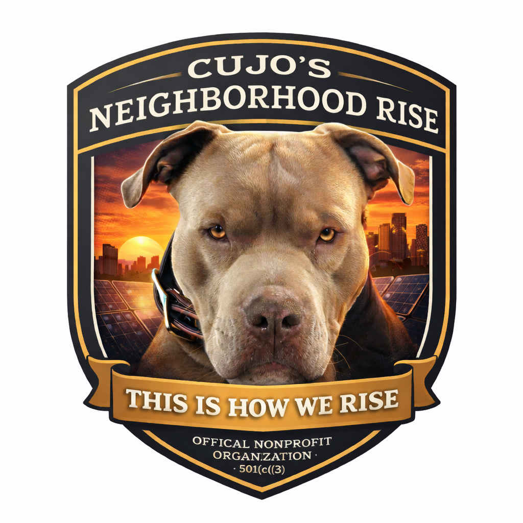 Cujo's Neighborhood Rise Logo